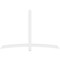 Ekena Millwork Bellingham Architectural Grade PVC Gable Bracket, 84"W x 56"H x 2"D x 4"F, 16/12 Pitch GBP084X56X0204BEL00 - alternate 4